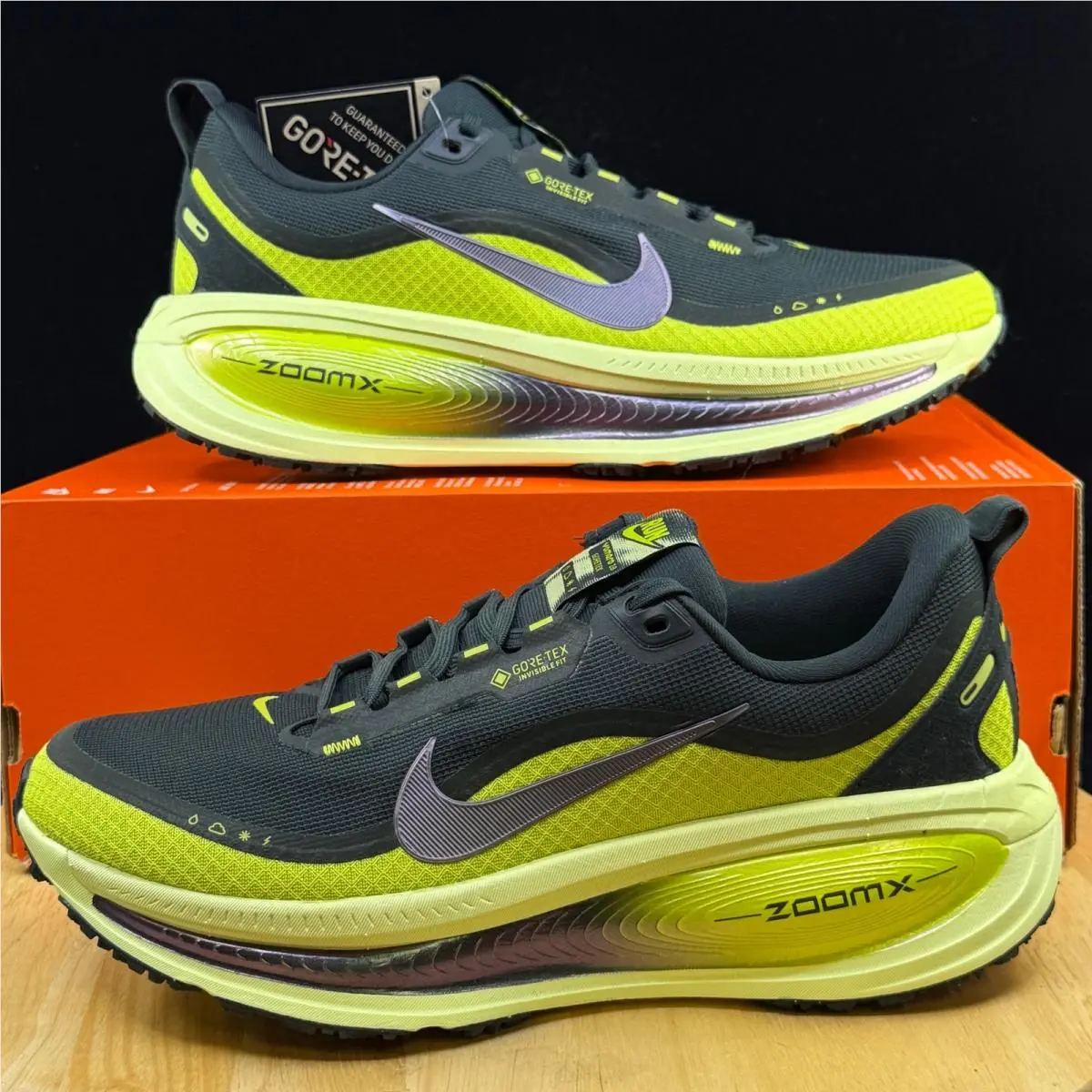 Nike Womens Vomero 18 Gtx Gore-tex Seaweed Green Shoes Size 6 HQ7002-300