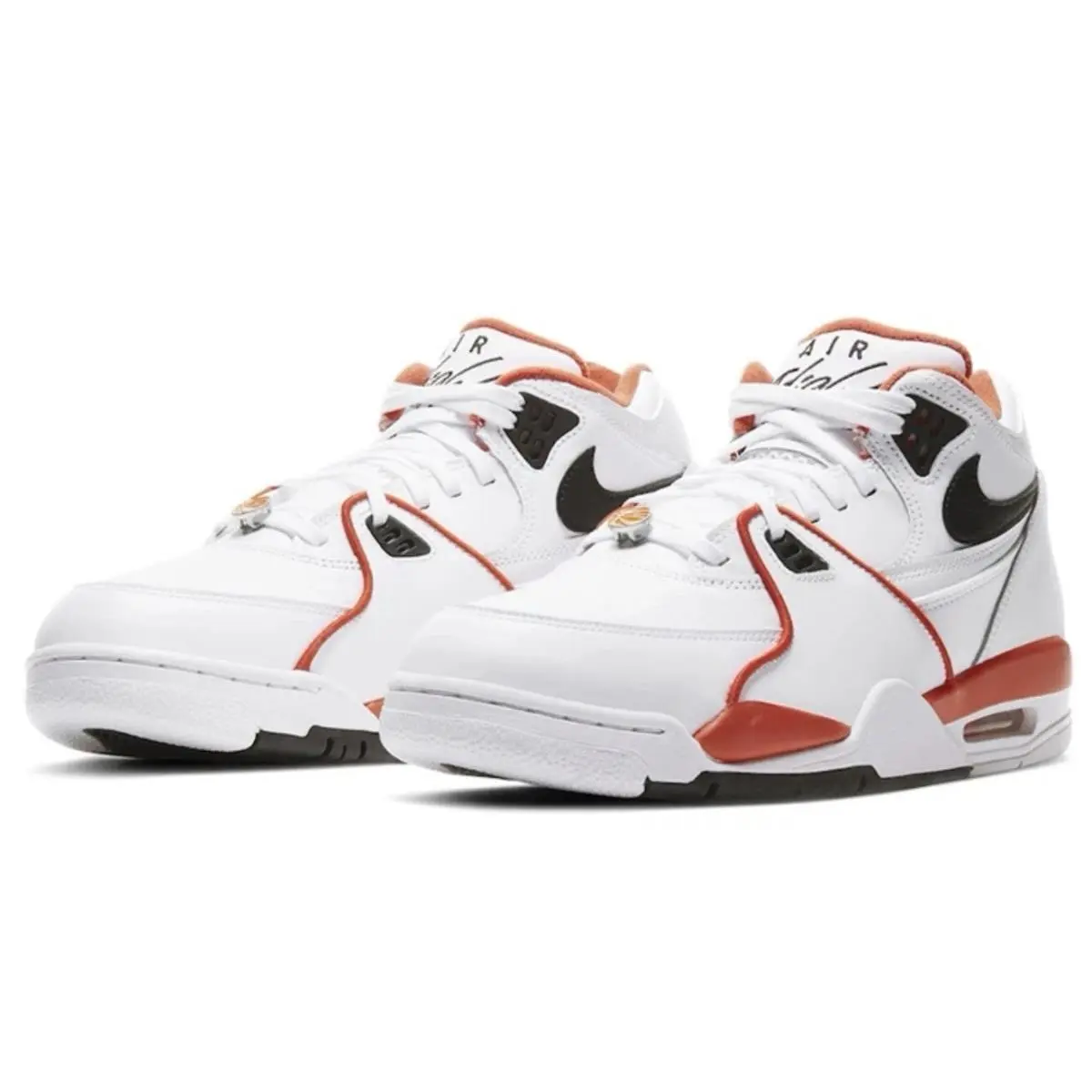 Nike shoes - Nike Air Flight 89 EMB - CZ6097-100 - White/Team Orange/Black 1