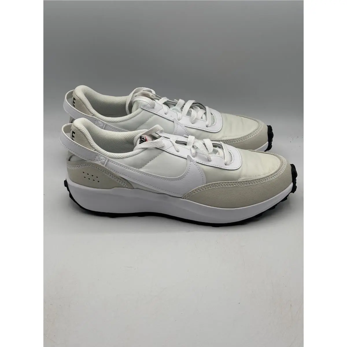 Nike Waffle Debut Women 11 White Suede Nylon Retro Runner DH9523-100