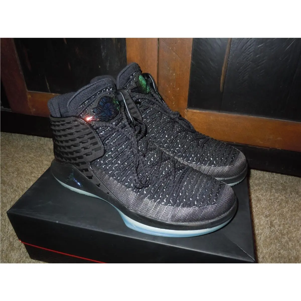 Nike Air Jordan Xxxii 32 Black Cat Multi-color Mens 10.5 AA1253 003 Rare