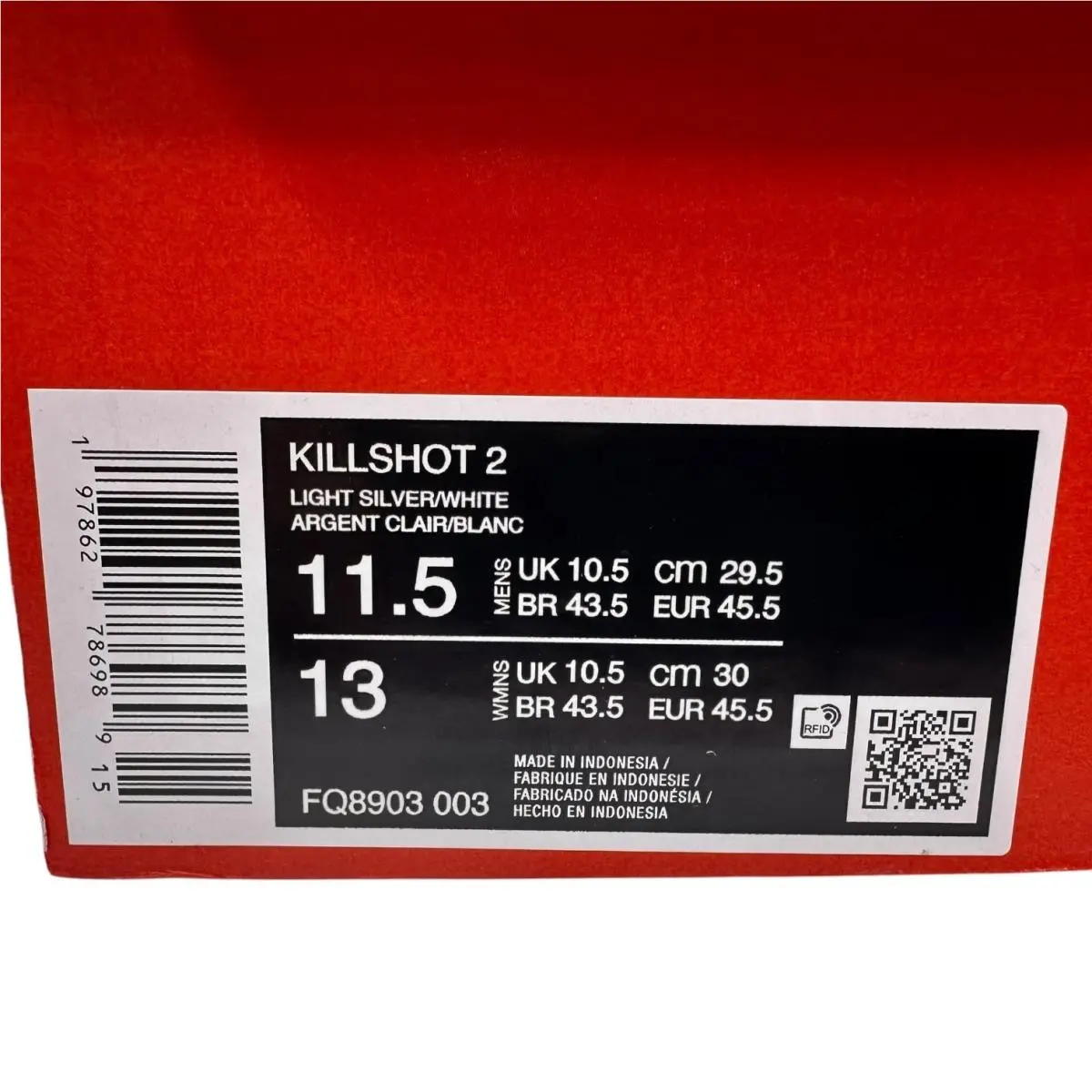 Nike shoes - Nike Killshot 2 - Killshot - FQ8903-003 - Light Silver / White / Gum 8