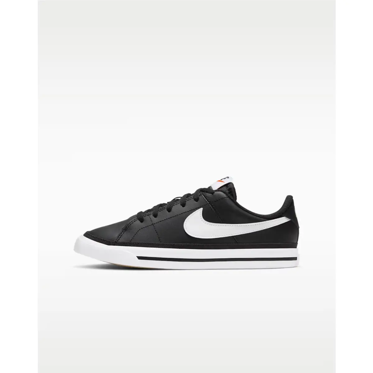 Nike Court Legacy Big Kids` Shoes Black White Brown Size 4Y