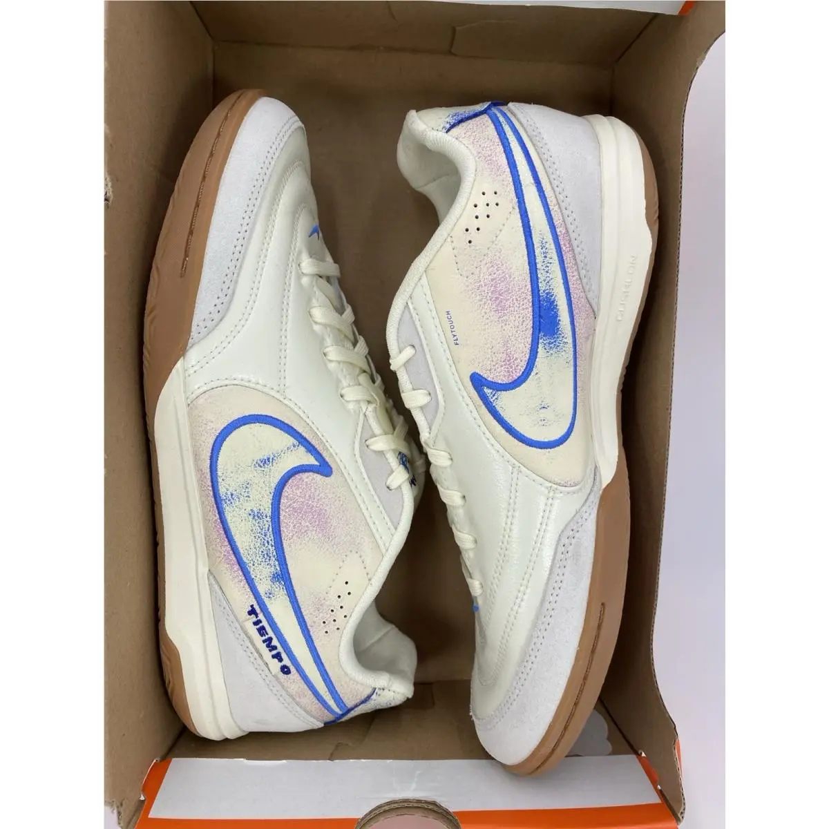 Nike shoes - Nike Tiempo Streetgato - Tiempo Streetgato - IO9951 149 - Coconut Milk/Blue Crystal (UPC: 198729900333) 7