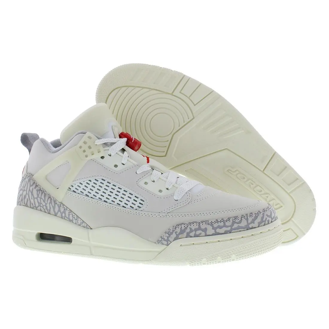 Nike Jordan Spizike Low Unisex Shoes Size 9 Color: Sail/university Red - Sail/University Red, Main: Beige
