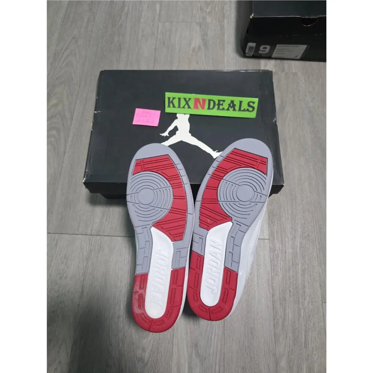 Nike shoes - Air Jordan 2 - Air - 385475-102 - White, Manufacturer: White/Black-Vrsty Red-Cmnt Gry (UPC: 0883153311199) 12