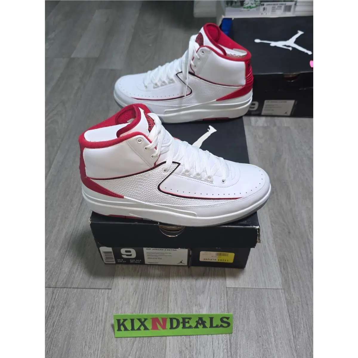 Nike shoes - Air Jordan 2 - Air - 385475-102 - White, Manufacturer: White/Black-Vrsty Red-Cmnt Gry (UPC: 0883153311199) 0
