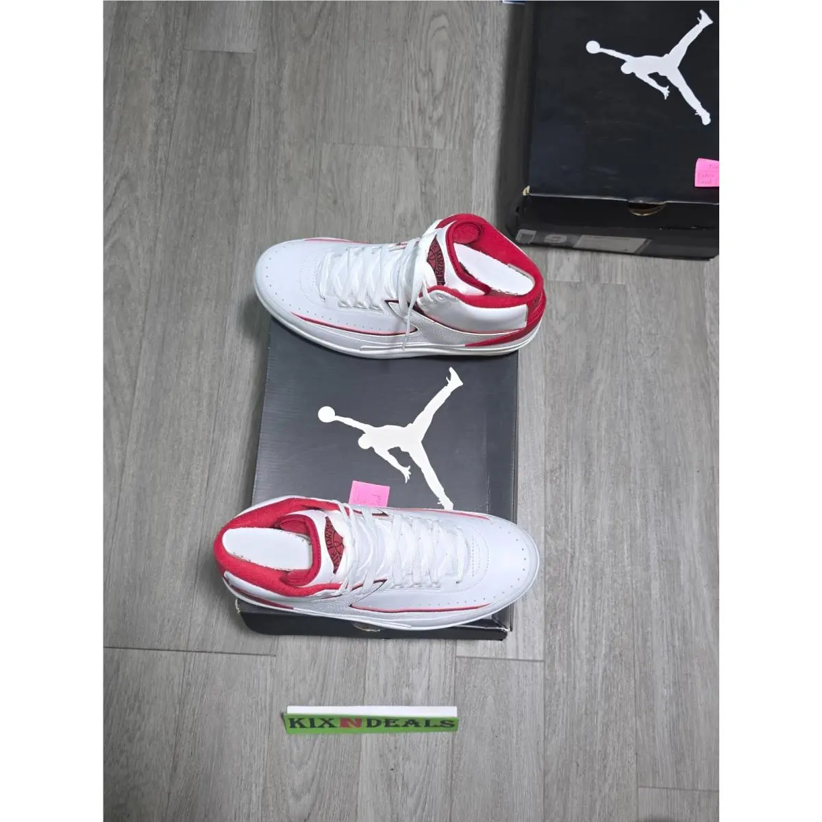 Nike shoes - Air Jordan 2 - Air - 385475-102 - White, Manufacturer: White/Black-Vrsty Red-Cmnt Gry (UPC: 0883153311199) 4