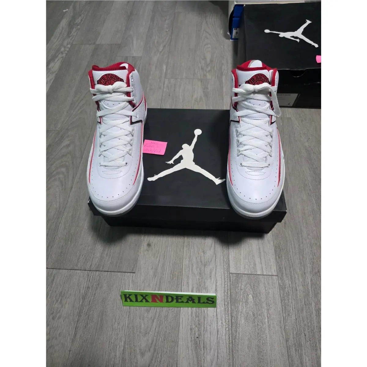 Nike shoes - Air Jordan 2 - Air - 385475-102 - White, Manufacturer: White/Black-Vrsty Red-Cmnt Gry (UPC: 0883153311199) 7
