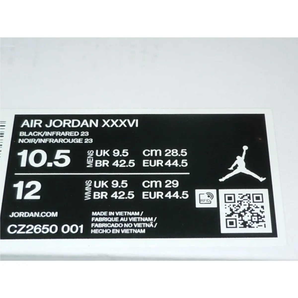 Nike shoes - Jordan Air Jordan XXXVI - Air XXXVI - Black 7