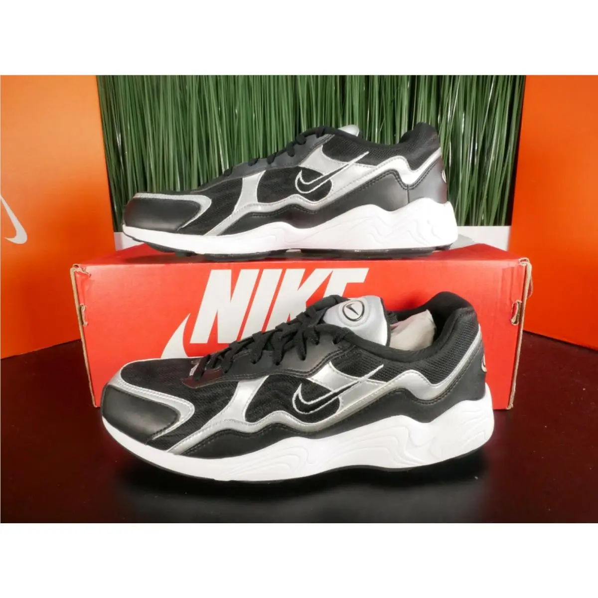 Nike Air Zoom Alpha Retro Nby Mens Running Shoes Black Silver BQ8800-004 Size 10