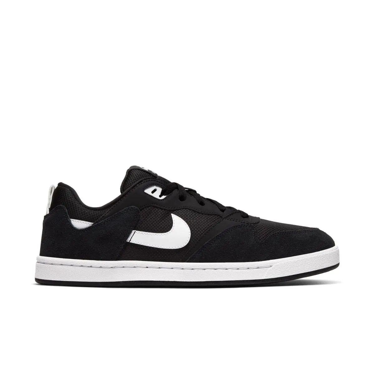 Nike SB Alleyoop Men`s Skate Shoes White/black Blanco US 8.5 / UK 7.5