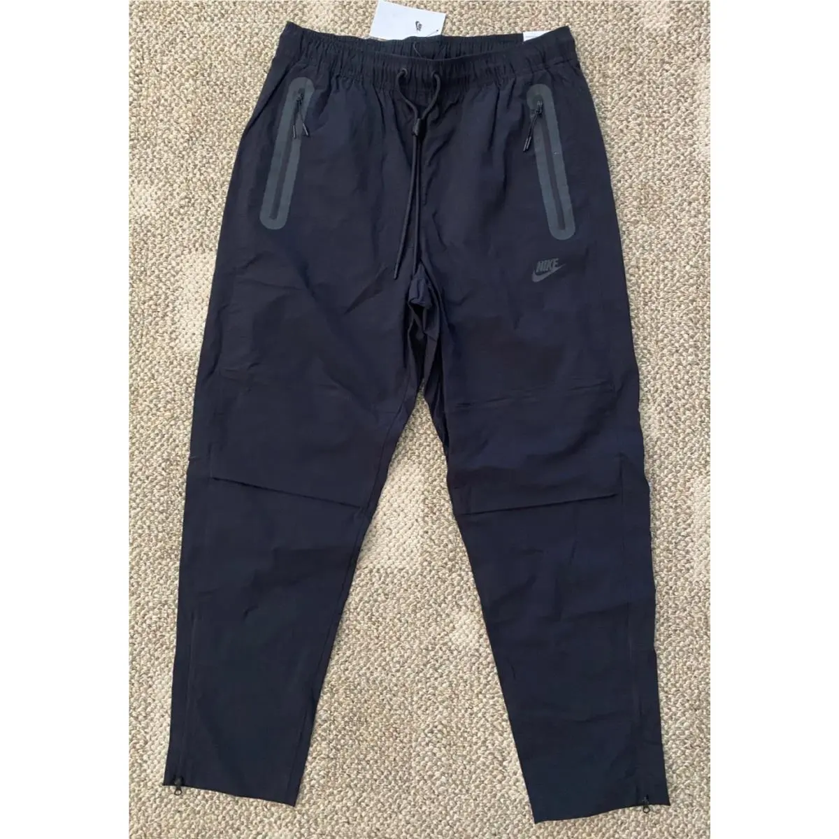 Nike Tech Woven Pants HM8241-010m Black Mens Size Medium
