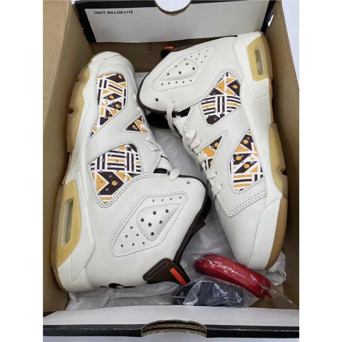 Nike shoes - Air Jordan 6 - Air - CZ6506 100 - Sail/Baroque Brown-Team Orange (UPC: 194495199780) 6