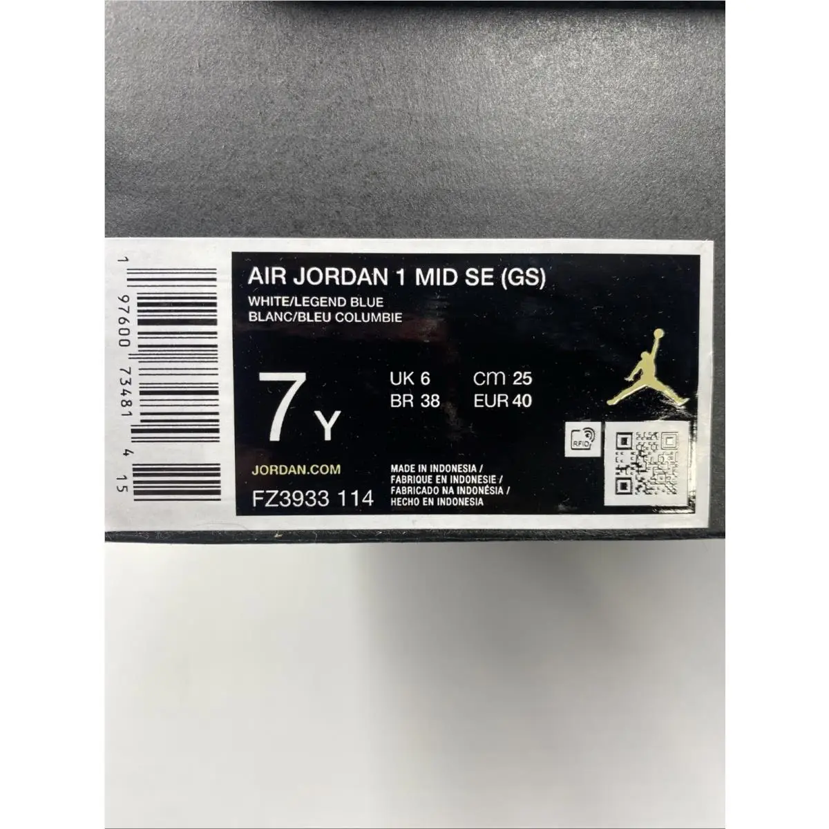 Nike shoes - Nike Air Jordan 1 - Air - FZ3933 114 - White/Legend Blue (UPC: 197600734814) 6