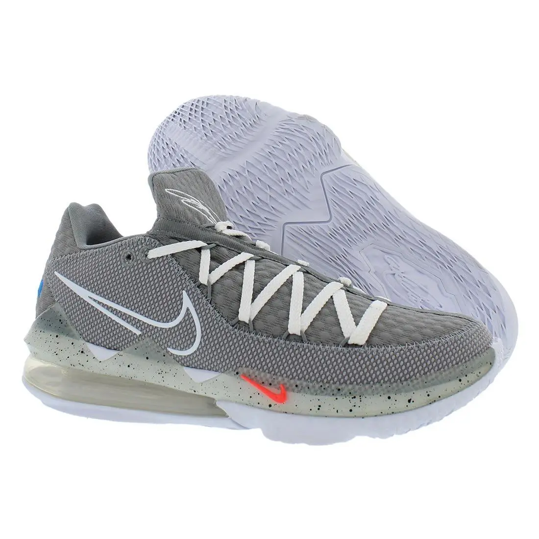 Nike Lebron Xvii Low Unisex Shoes Size 10 Color: Particle Grey/white