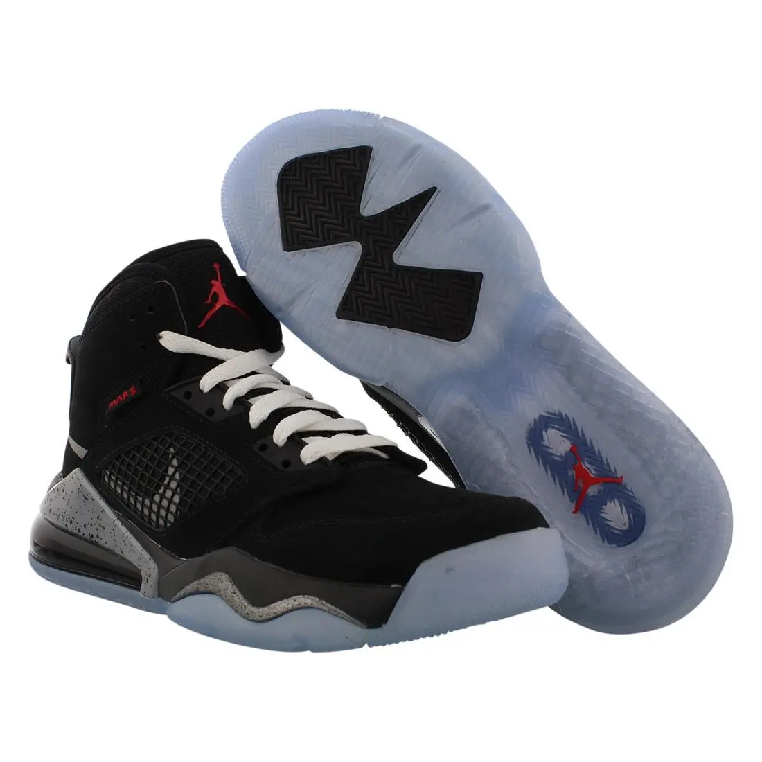 Nike Mars 270 GS Boys Shoes Size 4 Color: Black/reflect Silver/fire Red