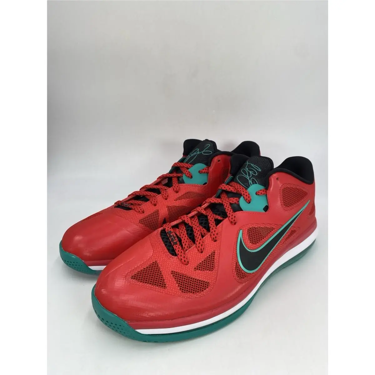 Nike shoes - Nike LeBron IX Low - LeBron Low - DH1485 600 - Action Red/Black-New Green (UPC: 194953638004) 2