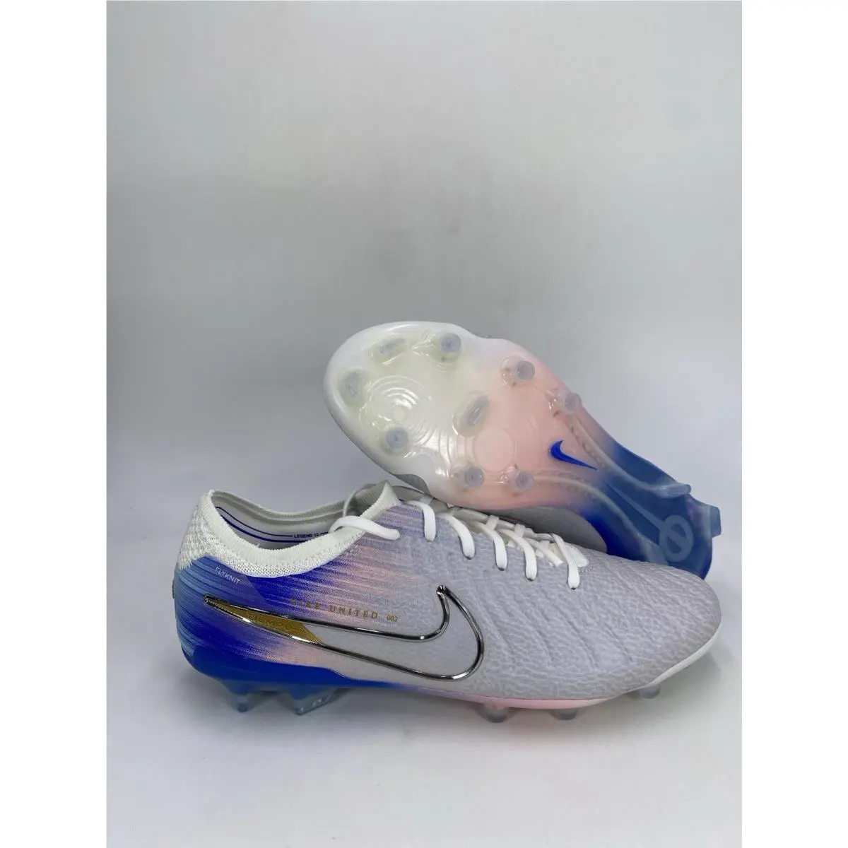 Nike Legend 10 Elite FG NU2 P Vast Grey Racer Blue IO4450 001 Men`s Size 7