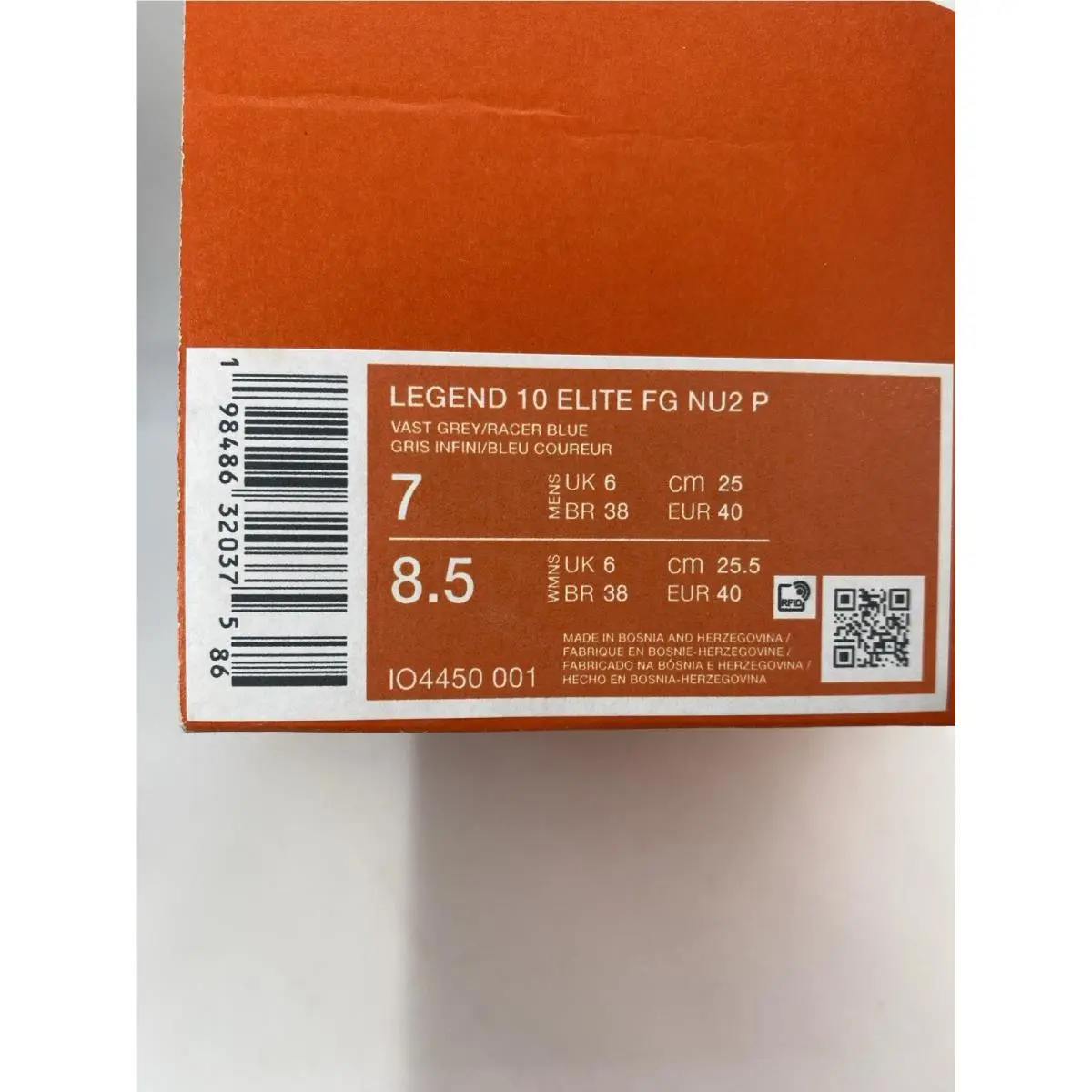 Nike shoes - Nike Legend - Legend - IO4450 001 - Vast Grey/Racer Blue (UPC: 198486320375) 8