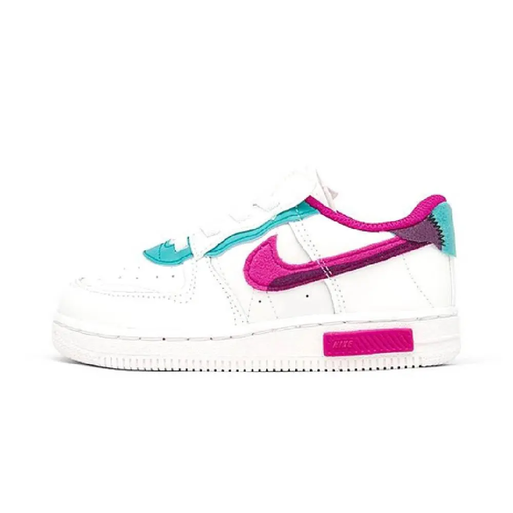 Toddler`s Nike Force 1 Fontanka Sail/pink Prime-washed Teal DO6147 101 - 4