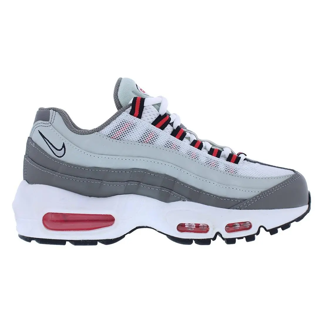 Nike Air Max 95 Recraft GS Boys Shoes Size 5 Color: Light Silver/black/flat