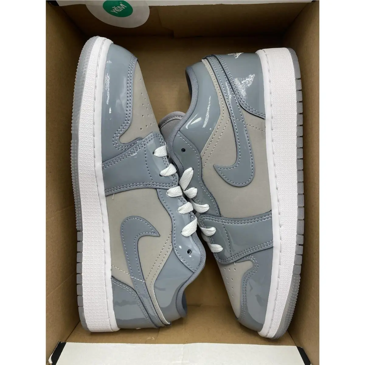Nike shoes - Nike Air Jordan 1 - Air - HF3188 011 - Medium Grey/Cool Grey-White (UPC: 197859268795) 5