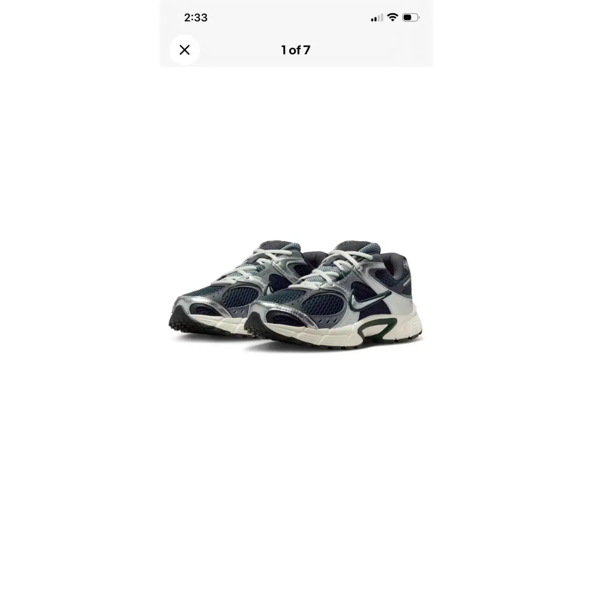 V5 Rnr Seaweed Black Metallic Silver HQ7901-300 Women`s 7 5 Men’s 6 by Nike
