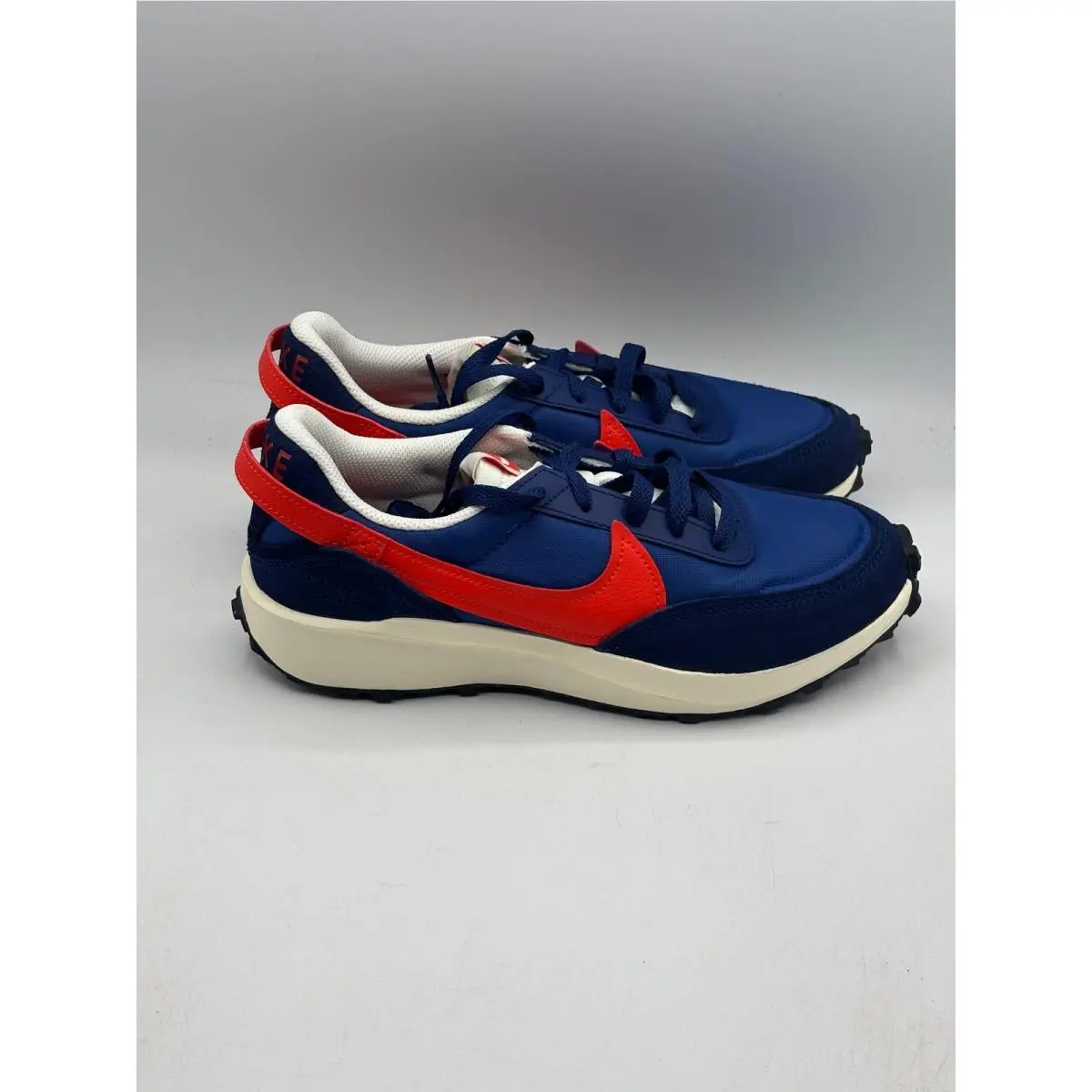 Nike Waffle Debut Women 7.5 Blue Void Picante Red Retro Sneaker IB4364-492