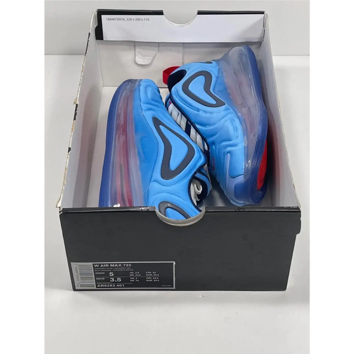 Nike shoes - Nike Air Max 720 - Air Max - AR9293 401 - University Blue (UPC: 192499472137) 9