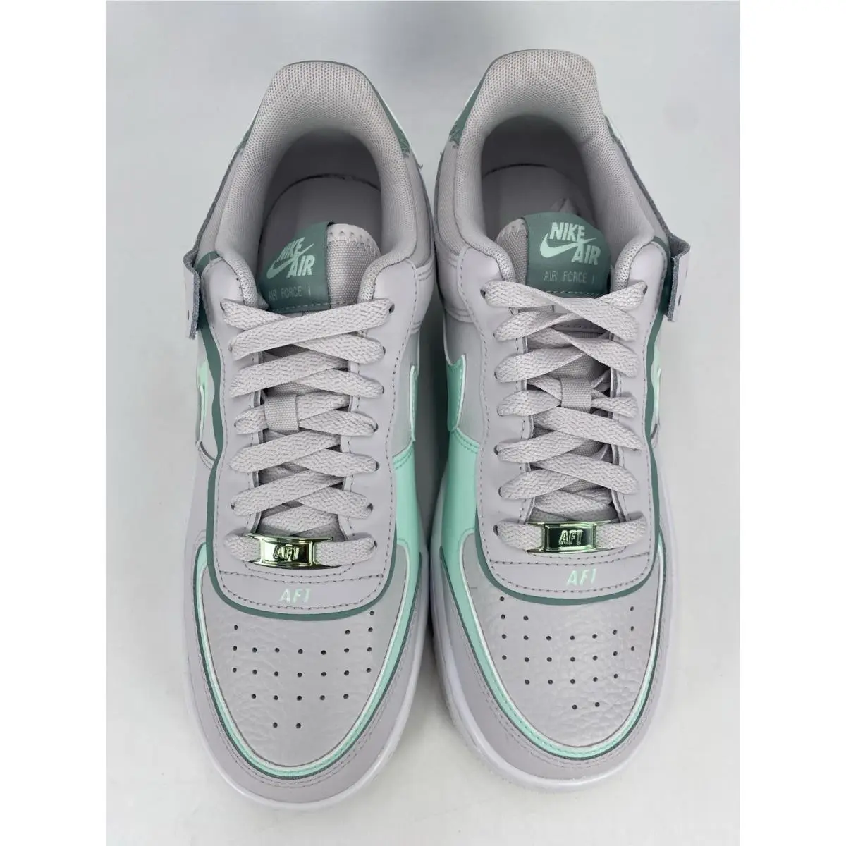 Nike shoes - Nike Air Force 1 Shadow - CI0919 005 - Vast Grey/Cannon-Mint Foam (UPC: 198480929437) 4