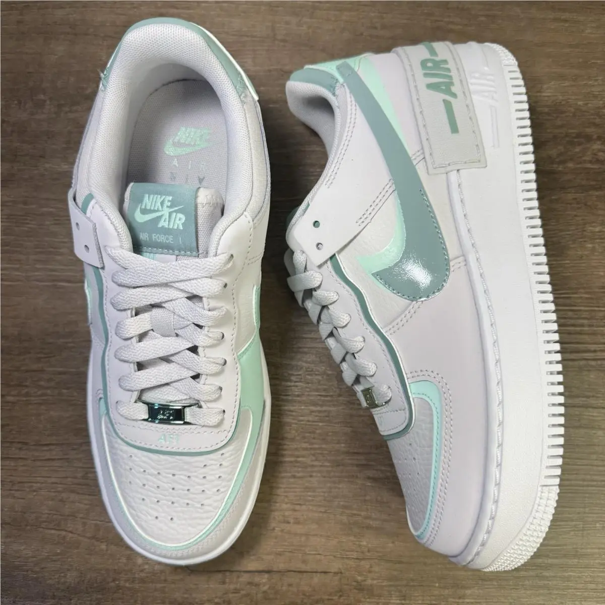 Nike Air Force Shadow ‘vast Grey/cinnamon Mint’ Women’s Size 8 CI0919-005
