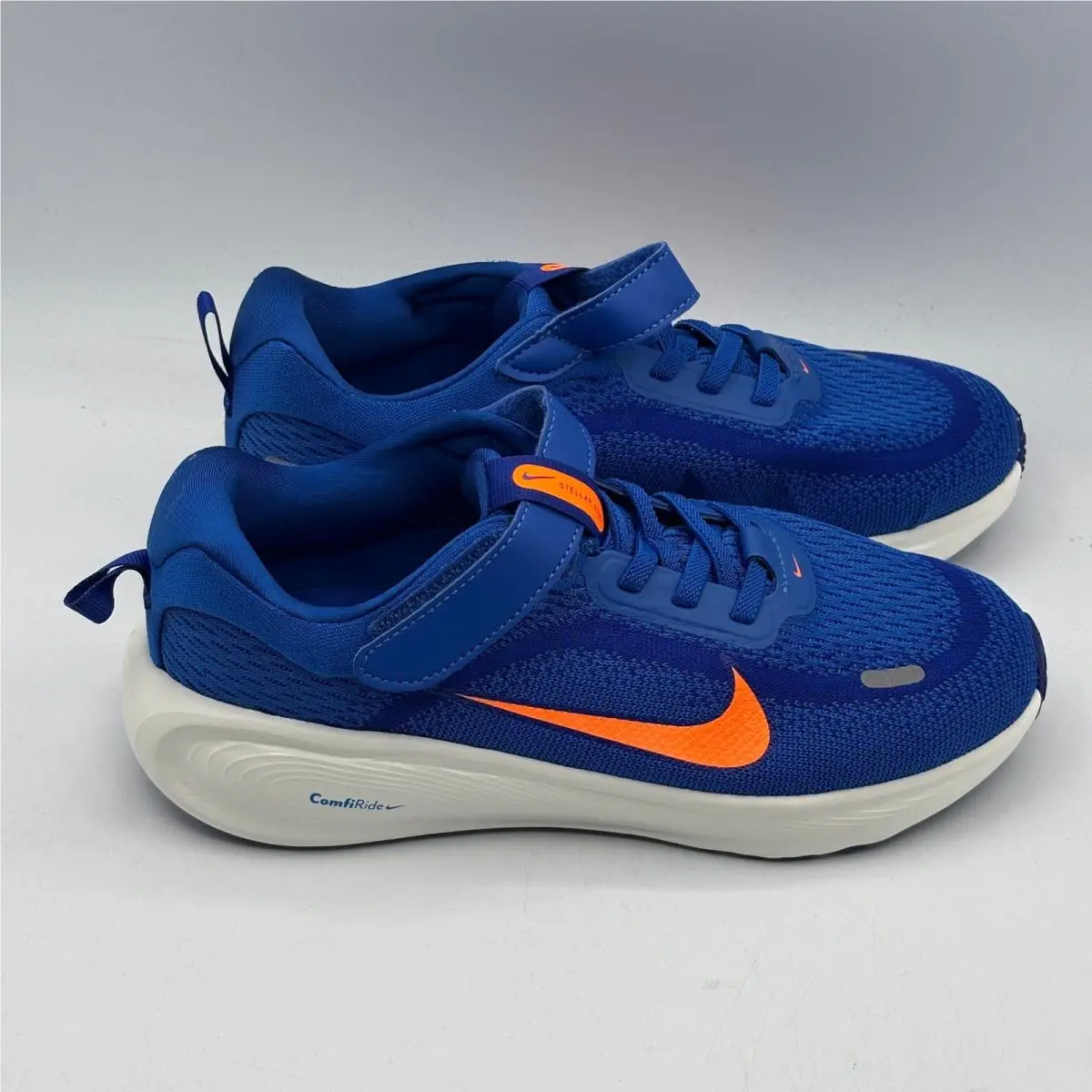 Nike Stellar Ride Psv Kids 3Y Blue Orange Hook Loop Running Shoes HQ3267-400