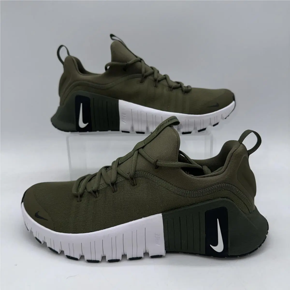 Nike Men`s Size 9.5 Free Metcon 6 FJ7127 202 Green/white Sneaker Sports