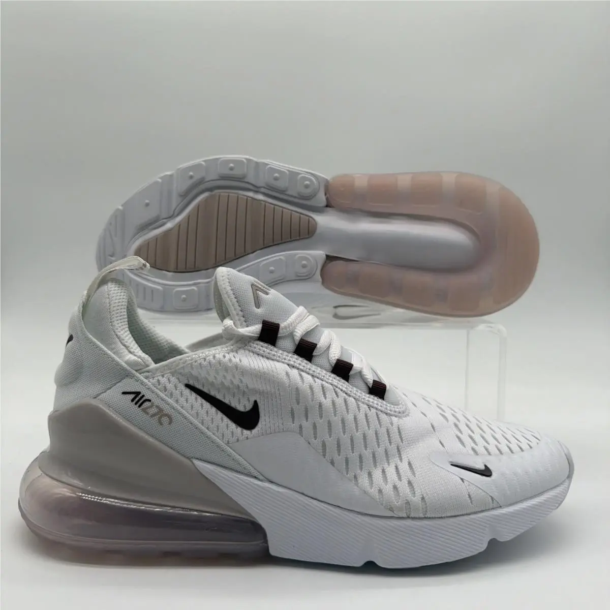 Kids Size 6.5Y Nike Air Max 270 White Pink Sneakers 943345 119