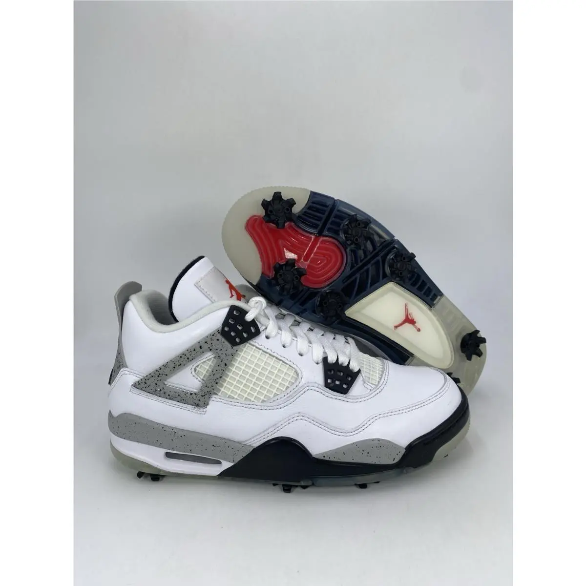 Nike Jordan IV G White Red Tech Grey Black CU9981 100 Men`s Size 8
