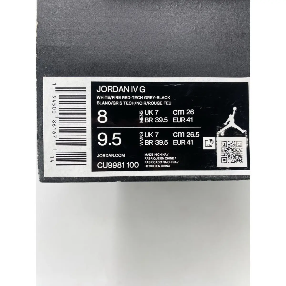 Nike shoes - Air Jordan 8 - Air - CU9981 100 - White/Fire Red-Tech Grey-Black (UPC: 194500861671) 7