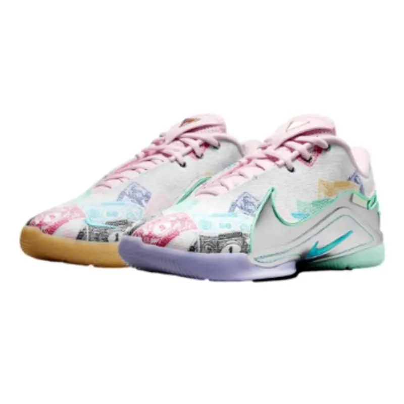Nike Mens Lebron Xxll QS Sneakers US 10 EU 44 White Multicolor Athletic