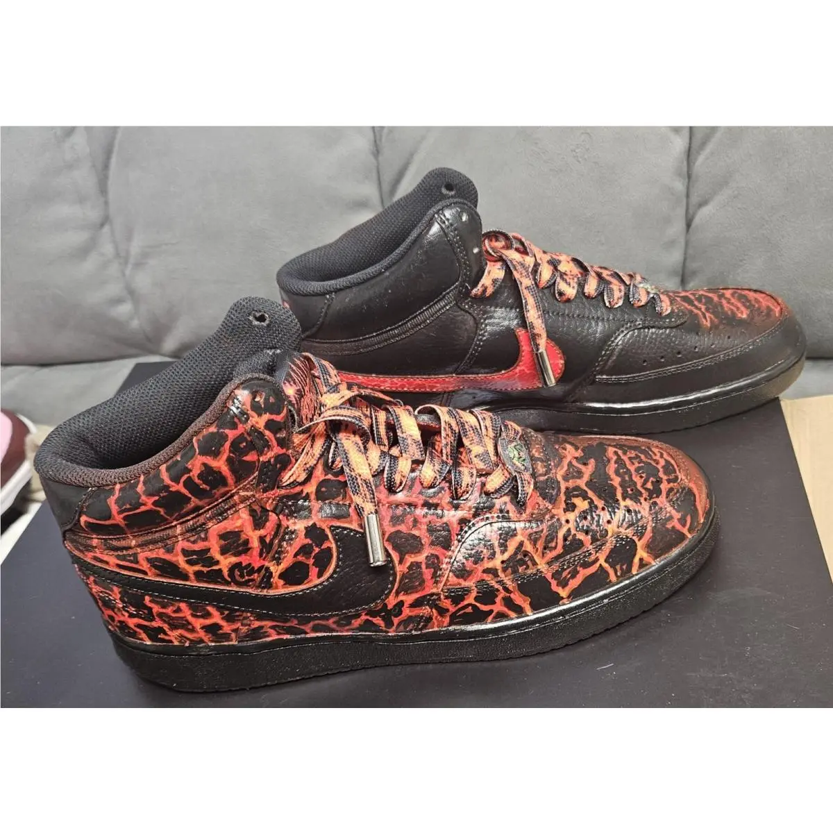 Nike shoes - Nike Air Force 1 Mid - Black/Red 4