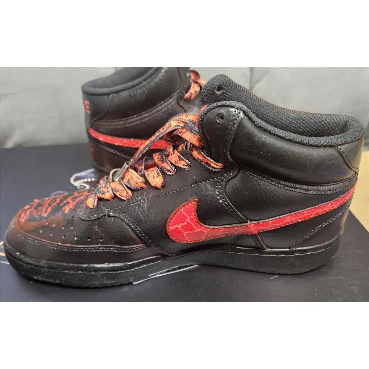 Nike shoes - Nike Air Force 1 Mid - Black/Red 6