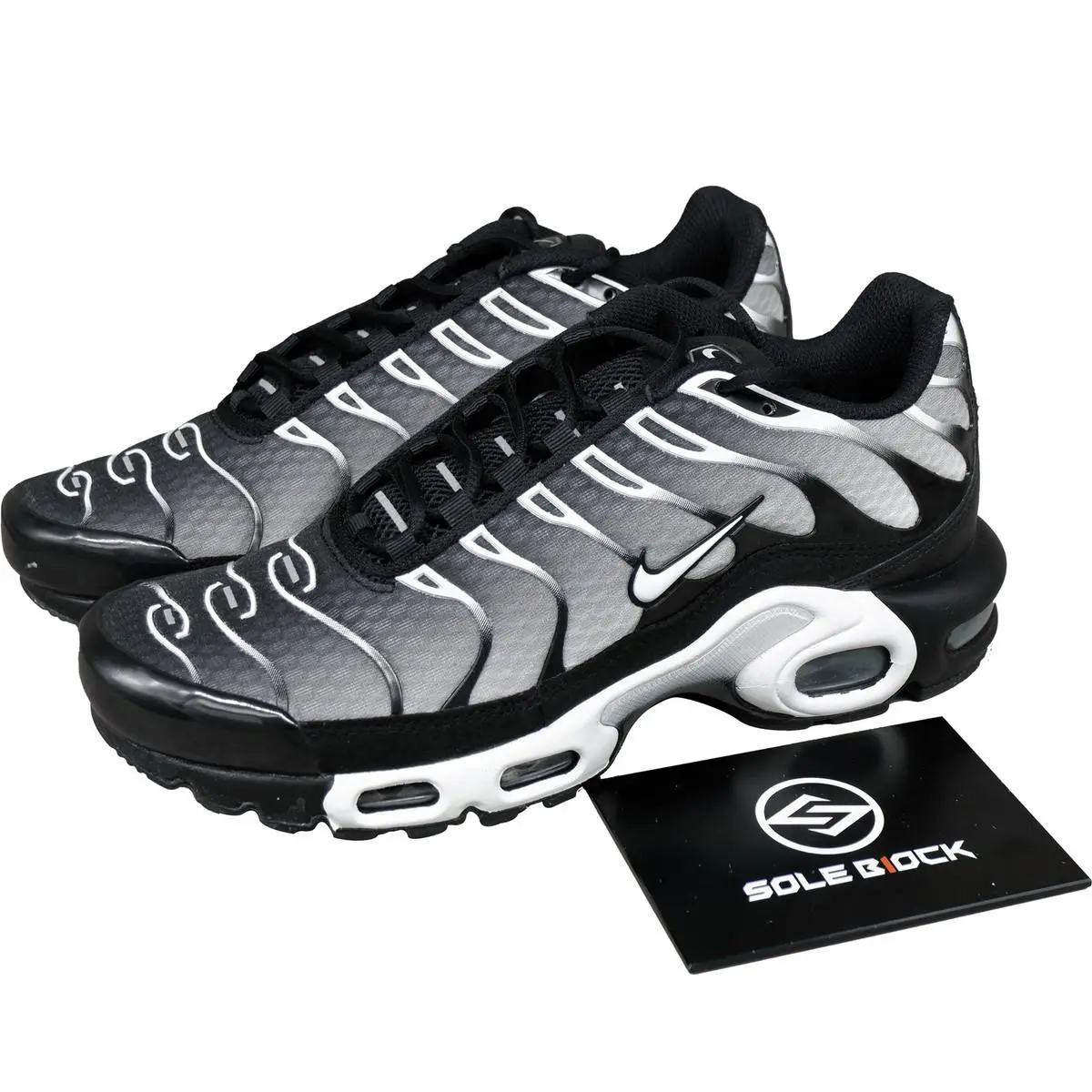 Nike Air Max Plus `metallic Silver` Black Sneakers Size 9.5 DM0032-003