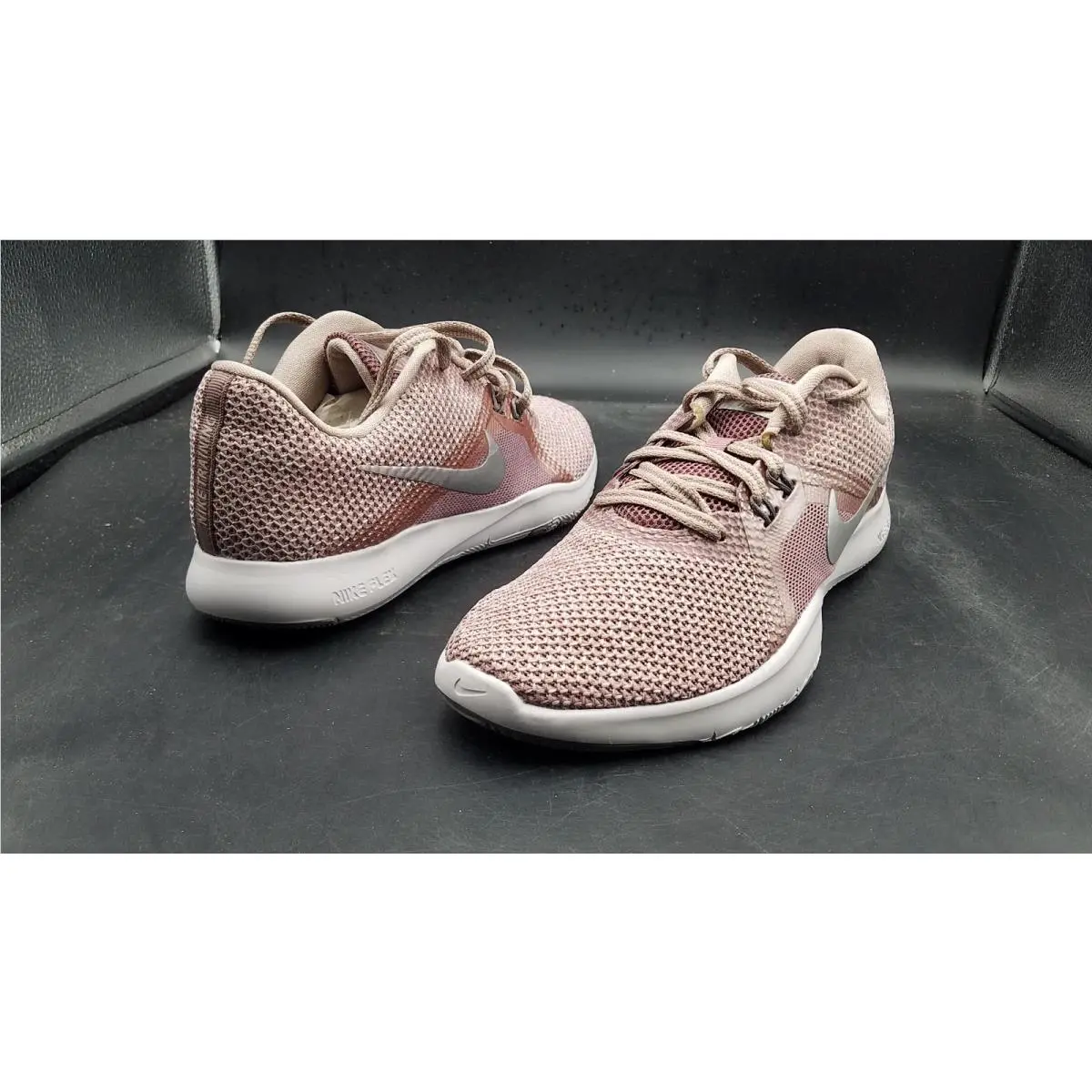 Nike Women`s Flex Trainer 8 Prm Running Shoes Smokey Mauve Size 6.5 - 924340 200