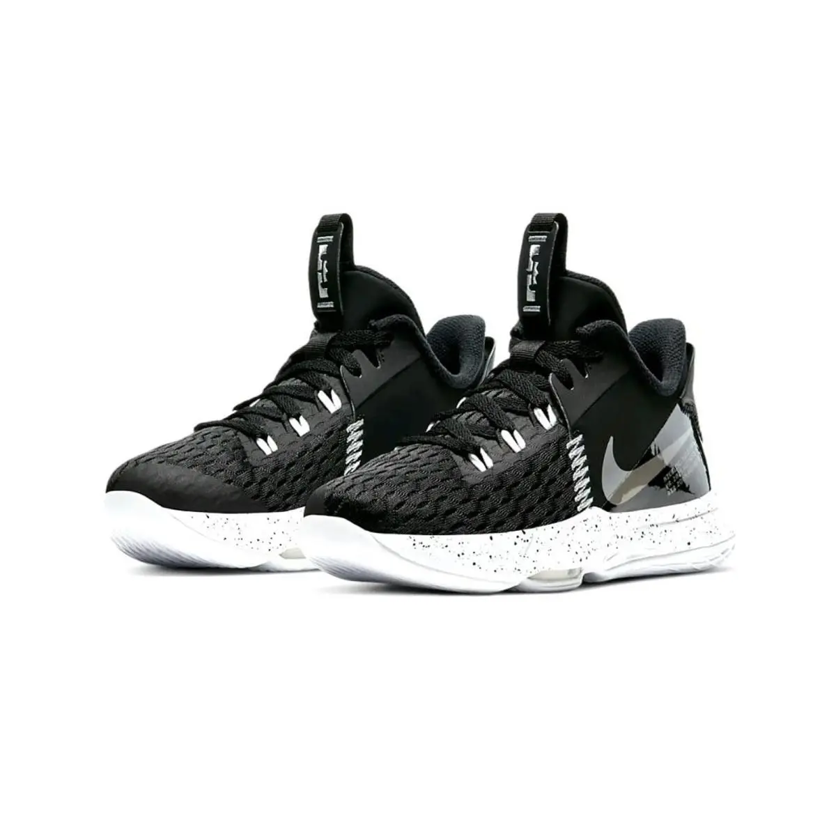 Nike Lebron Witness 5 GS Kids Basketball Black Mettalic Silver CT4629001 Size 6Y