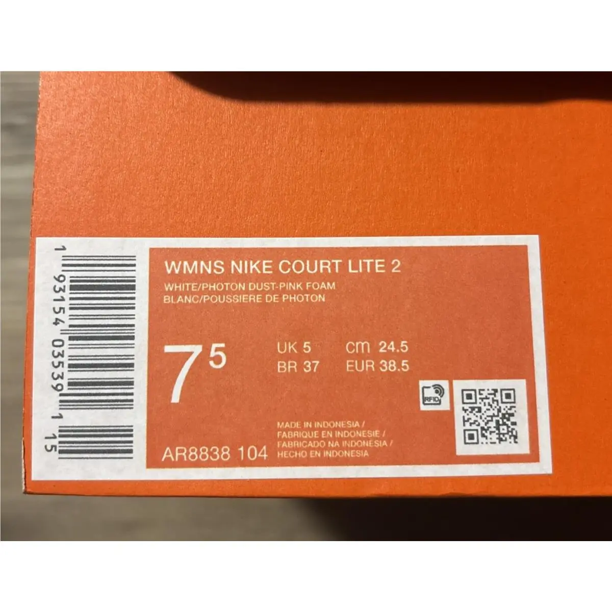 Nike shoes - Nike Court Lite 2 - Court Lite - AR8838 104 - White (UPC: 0193154035391) 4