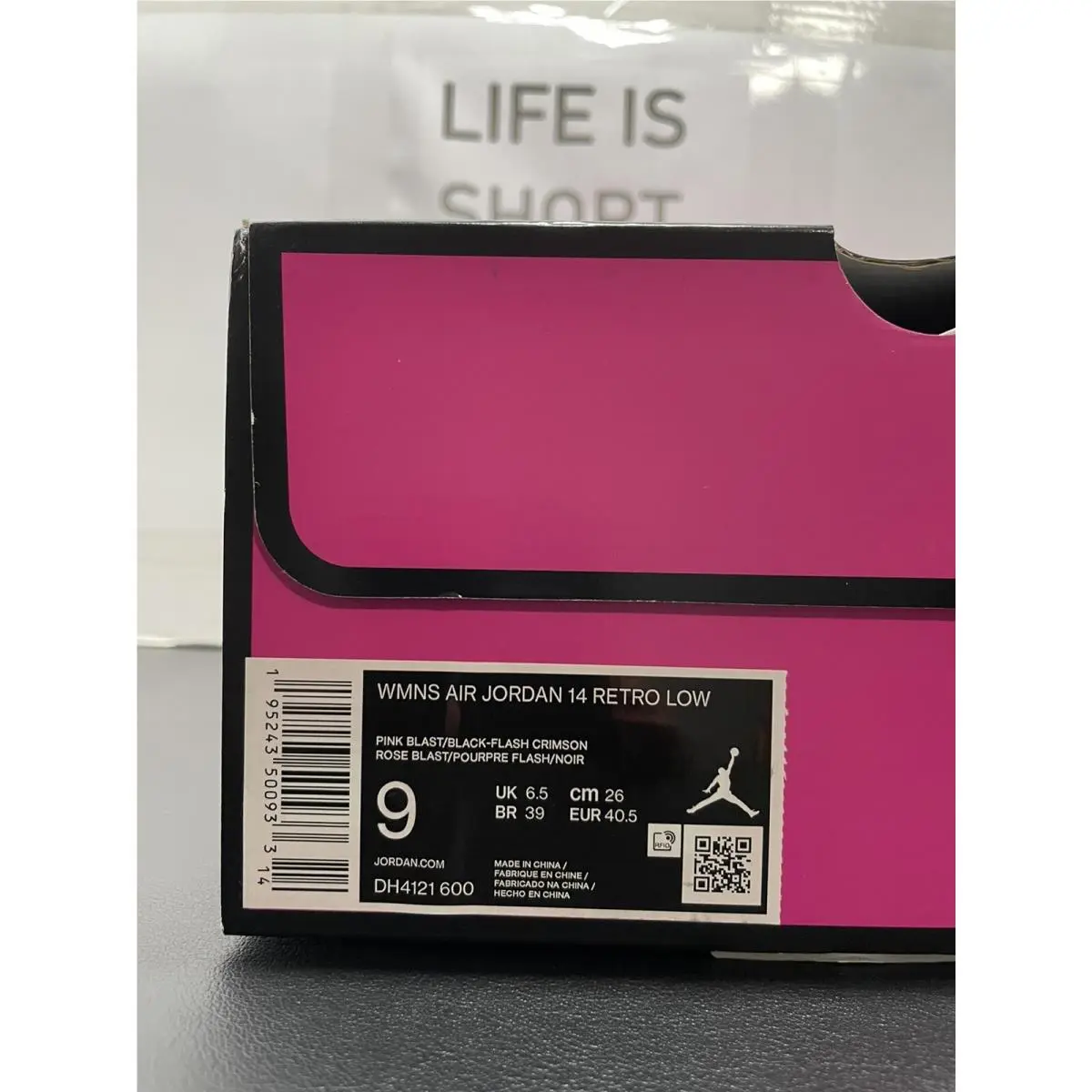 Nike shoes - Air Jordan 14 - Air - DH4121-600 - Pink Blast/Black-Flash Crimson (UPC: 195243500933) 9