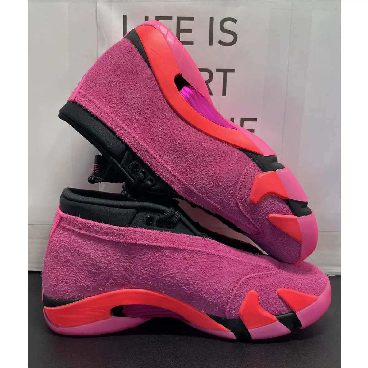 Nike shoes - Air Jordan 14 - Air - DH4121-600 - Pink Blast/Black-Flash Crimson (UPC: 195243500933) 3