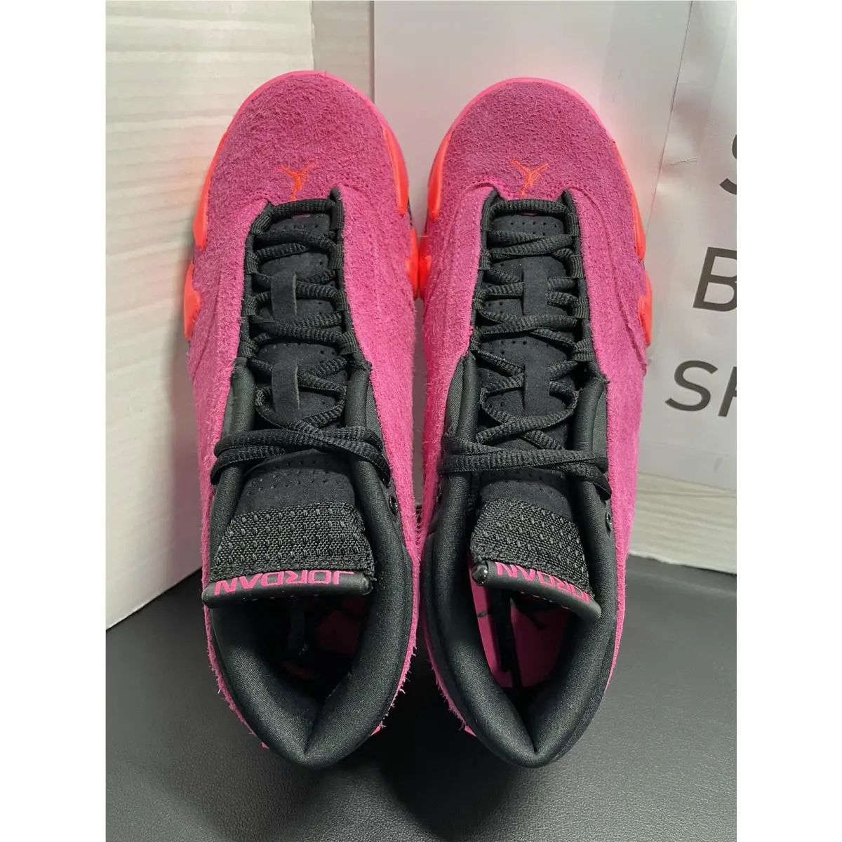 Nike shoes - Air Jordan 14 - Air - DH4121-600 - Pink Blast/Black-Flash Crimson (UPC: 195243500933) 4