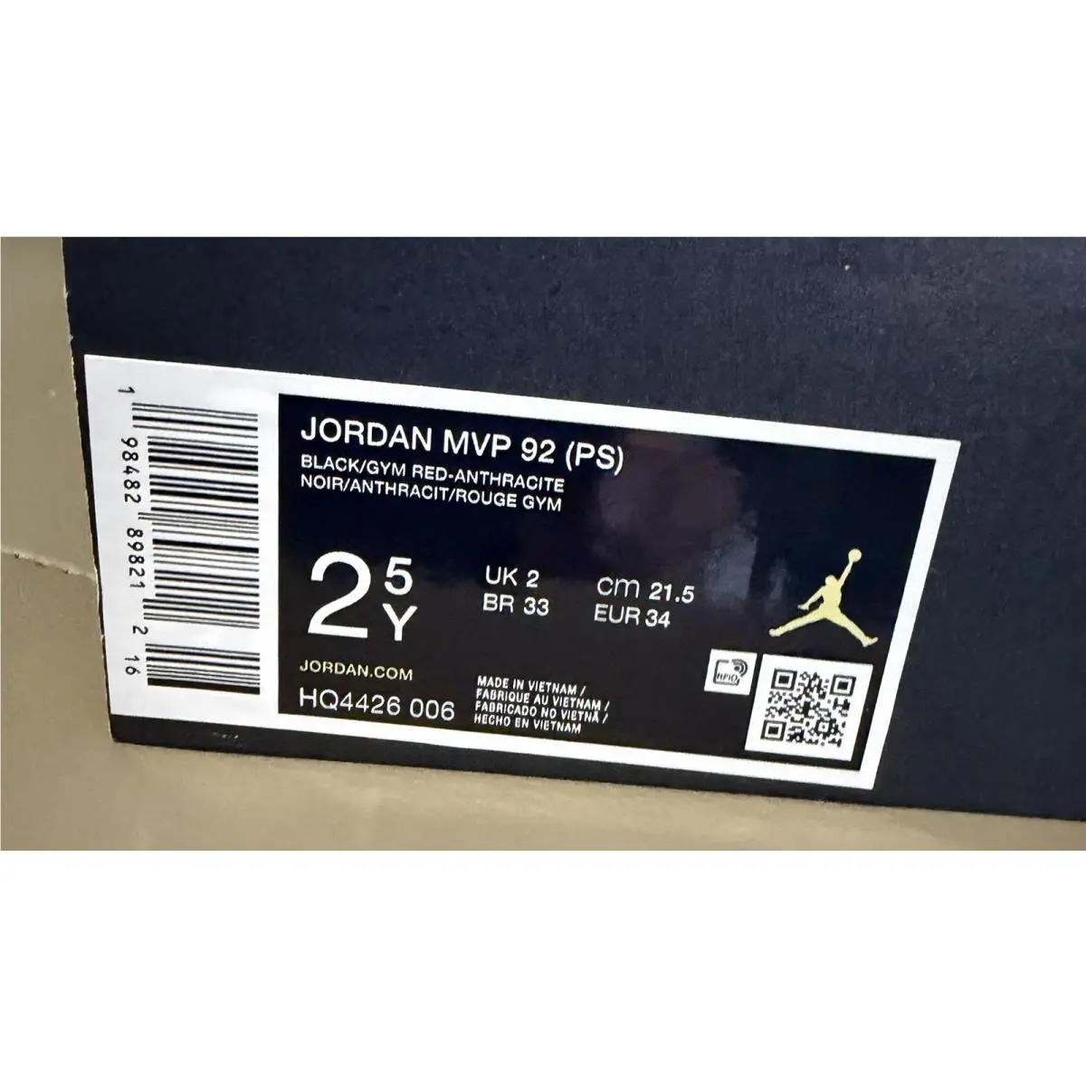 Nike shoes - MVP 92 PRESCHOOL - MVP PRESCHOOL - Black (UPC: 198482842574) 15