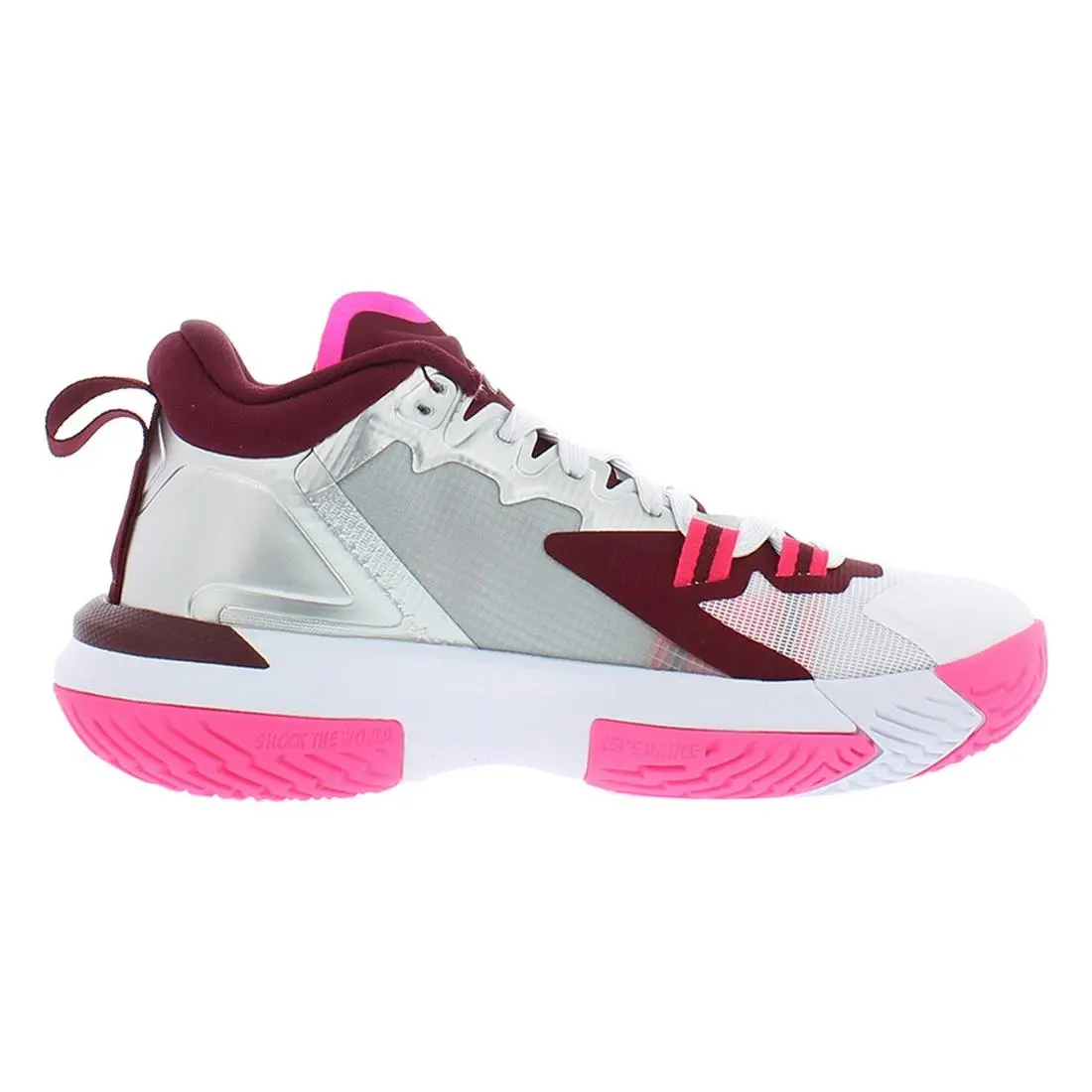 Nike shoes - Silver/White/Maroon, Main: Silver (UPC: 195240596243) 1