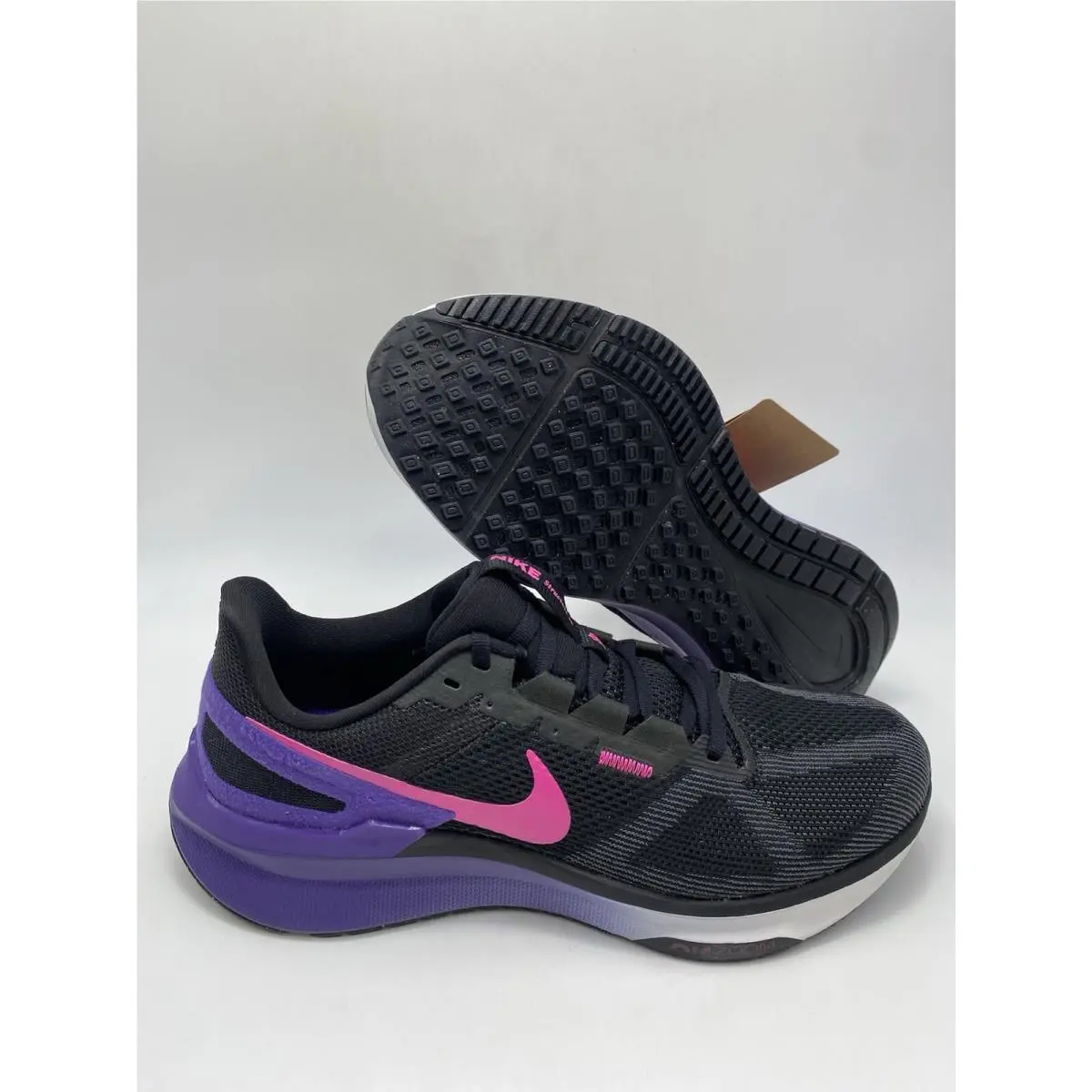 Nike Air Zoom Structure 25 Black Fuchsia Anthracite DJ7883 010 Men`s Sz 9.5