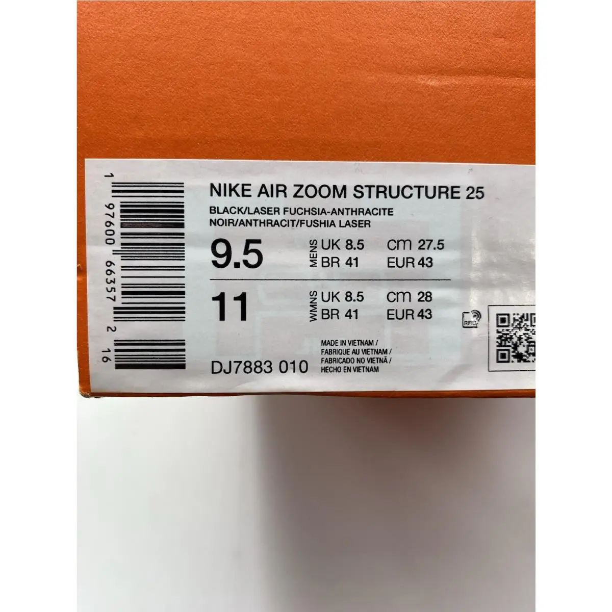 Nike shoes - Nike Air Zoom Structure - Air Zoom Structure - DJ7883 010 - Black/Laser Fuchsia-Anthracite (UPC: 197600663572) 6